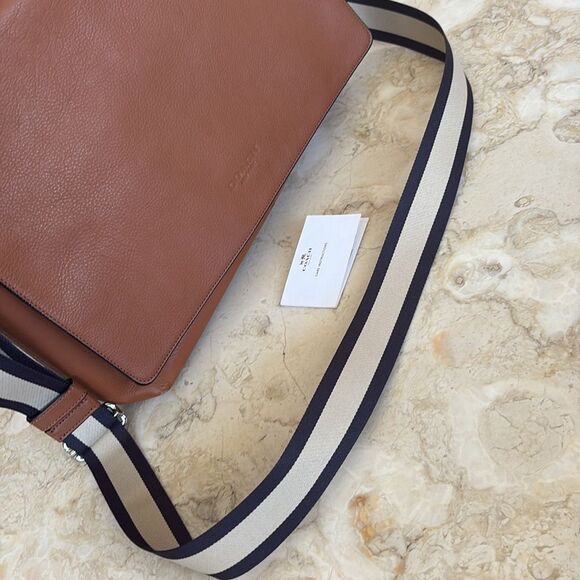 Coach Charles Leather Messenger Briefcase Laptop Bag Unisex - Picture 10 of 15